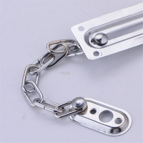 2 Pack Door Chain Lock, Heavy Duty Stainless Steel Locks for Inside Door, Durable and Rust-Proof, Child and Pet Safety Lock for Bedroom, Apartment, Hotel