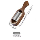 Wooden Cheese Grater with Handle, Rustic Brown Cheese Shredder with Storage Space, Handheld Kitchen Graters for Cheese Lemon Chocolate