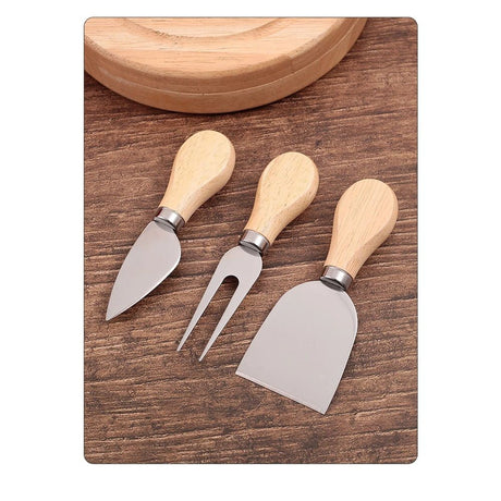 Cheese Board and Knife Set, Novelty Charcuterie Board Set with Stainless Steel Tools and Juice Groove, Two-tiered, Swivel-Open Serving Platter, and Charcuterie Set