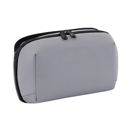 180 ° large opening high- Large Storage Electronics Organizer - Water Resistant, Travel Accessories Sling Bag Makeup Bag, Organizer for Cable Cord Charger - high-end gray thick