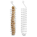 2-Pack Squirrel Feeders Stainless Steel Corn Cob Holders Outdoor Feeding Devices for Backyard Wildlife and Birds Easy to Use Sturdy Feeding Supplies