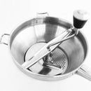 Food Mill Stainless Steel, Rotary Food Mill for Tomato Sauce, Mashed Potatoes, Applesauce, Jams and More, Potato Ricer (small size)