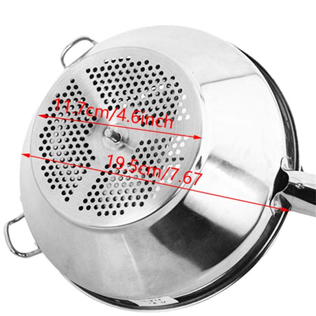 Food Mill Stainless Steel, Rotary Food Mill for Tomato Sauce, Mashed Potatoes, Applesauce, Jams and More, Potato Ricer (small size)
