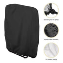 Gravity Chair Covers 2 PCS, Outdoor Zero Gravity Folding Patio Chair Covers Waterproof Dustproof Gravity Chair Cover with Storage Bag（71*20*34*110cm Black)