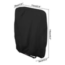 Gravity Chair Covers 2 PCS, Outdoor Zero Gravity Folding Patio Chair Covers Waterproof Dustproof Gravity Chair Cover with Storage Bag（71*20*34*110cm Black)