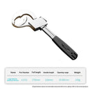 Universal Adjustable Double-ended Wrench Multifunctional Bathroom Wrench for Pipe Basin Faucet, Disassembly and Assembly Faucet Sink Water Plumbing Repair （black）