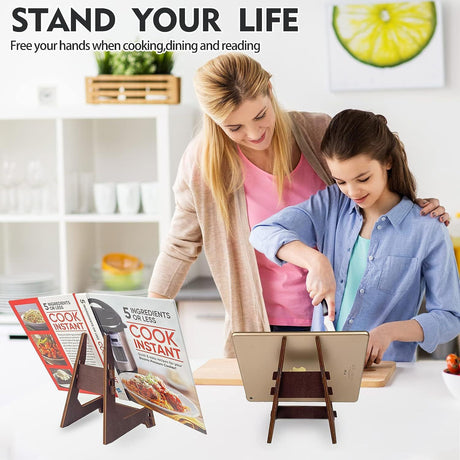 Plate Stands for Display, wooden Large Plate Holder Display Stands,Frame holder stand for Book, Picture,plaque, Decorative Plate, Photo and Platter, Tabletop Art.(1 Pack )
