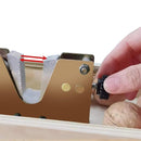 Nut Crackers For All Nuts Set Manual nut cracker Nut Tongs Walnuts Open Tool Handle Manual Cracker with Wood Base（Small Box - Adjustment）