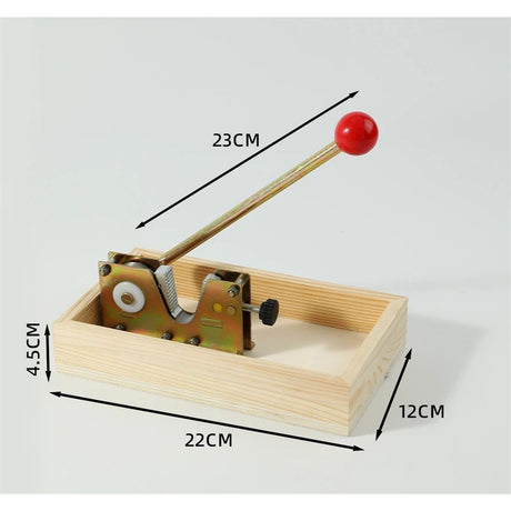 Nut Crackers For All Nuts Set Manual nut cracker Nut Tongs Walnuts Open Tool Handle Manual Cracker with Wood Base（Small Box - Adjustment）
