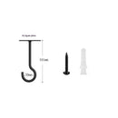Ceiling Hooks for Hanging Plants,2Pack 4in for Plants,Lights,Planters,Lanterns,Hanging Bird Feeders,Wind Chimes,Indoor&Outdoor Decoration Black