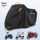 210D Heavy Duty Small Motorcycle Cover,  All Season Durable Waterproof Outdoor Protection Scooter Cover with Lock-Holes Storage Bag Fits up to  Bike （210D-M【200*95*110】）