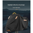 210D Heavy Duty Small Motorcycle Cover,  All Season Durable Waterproof Outdoor Protection Scooter Cover with Lock-Holes Storage Bag Fits up to  Bike （210D-M【200*95*110】）