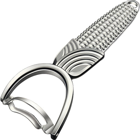 Corn Peeler and Cob Stripper Tool - Stainless Steel Kernel Remover & Cutter for Corn on Cob Stainless steel corn planer, kitchen corn peeler, household planer