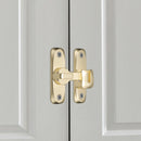 2pcs Barn Door Lock Latch Screen Door Locks Room Door Latch Zinc Alloy Flip Door Lock Latch Wardrobe Door Lock for Office Cabinet,  Gold