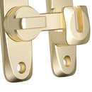 2pcs Barn Door Lock Latch Screen Door Locks Room Door Latch Zinc Alloy Flip Door Lock Latch Wardrobe Door Lock for Office Cabinet,  Gold