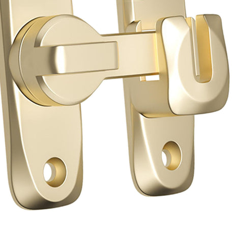 2pcs Barn Door Lock Latch Screen Door Locks Room Door Latch Zinc Alloy Flip Door Lock Latch Wardrobe Door Lock for Office Cabinet,  Gold