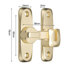 2pcs Barn Door Lock Latch Screen Door Locks Room Door Latch Zinc Alloy Flip Door Lock Latch Wardrobe Door Lock for Office Cabinet,  Gold