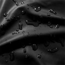 2 pack PU Faux Leather Waterproof Stretch Dining Chair Cover Chair Protector Slipcovers Covers (Black, 2)