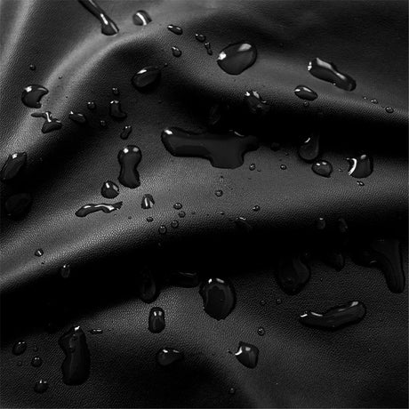 2 pack PU Faux Leather Waterproof Stretch Dining Chair Cover Chair Protector Slipcovers Covers (Black, 2)