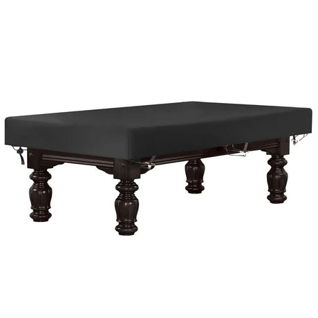 9 Feet Billiard Pool Table Cover, Waterproof Outdoor Indoor 210D Oxford cloth Dustproof Sun Rain Protection Billiard Table Covers for Patio Table Snooker Billiard Table, Black