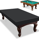 9 Feet Billiard Pool Table Cover, Waterproof Outdoor Indoor 210D Oxford cloth Dustproof Sun Rain Protection Billiard Table Covers for Patio Table Snooker Billiard Table, Black