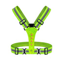 LED Reflective Vest with Chest Light , Visibility Rechargeable Light Up Running Vest Night Safety Running Gear for Dog Walking, Cycling, Adjustable for Men Women Kids