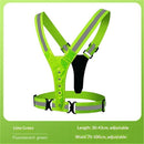 LED Reflective Vest with Chest Light , Visibility Rechargeable Light Up Running Vest Night Safety Running Gear for Dog Walking, Cycling, Adjustable for Men Women Kids
