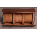 Watch Travel Case for Men Women 3 slot Leather Watch Roll Travel Case Watch Box Storage Organizer and Display Holder for 3 Watches.（oniy box）