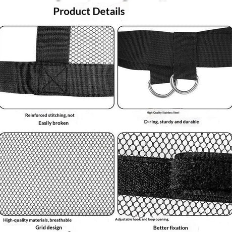Calf Sling for Goat, Lamb, Sheep & Alpaca - Animal Weighing Sling - Newborn Livestock Calves & Baby Dogs（black）