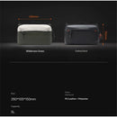 Carrying Bag Pouch Travel Large Soft Case Multilayer Storage Accessories ,4 fold small tool storage bag, portable power bank, suitable for commuting travel (Black,oniy bag)