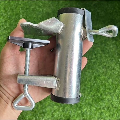 Patio Umbrella Holder Deck Umbrella Clamp Heavy Duty Steel Patio Umbrella Clamp Bench Buddy Deck Umbrella Stand Fixed Clip for Deck, Bleachers, Tailgates, Railing, Boats, Poles, Fences ,Picnic Table