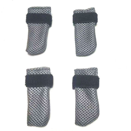 Anti-Scratch Cat Boot Covers - Paw Protectors (Mesh, Non-Slip, Breathable) - 4 Pairs (M, gray) - Suitable for Family Pet, Cat Bathing & Nail Cutting