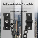Door Chain Lock Heavy Duty, Security Heavy Duty Chain Door Latch for Front Door Inside Door with Key, Door Lock for Child, Puertas, Hotel, Bedroom,Window (black Chain,1 Piece)