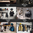 Helmet Holder- Motorcycle Helmet Rack Wall Mount , Solid Wood & Heavy Duty Helmet Wall Mount for Motorcycle/Football/Cycling Skiing/Gear Wall Hanger