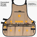 Heavy-Duty Garden Apron with 14 Pockets – Durable WaterProof Gardening Tool Apron for Women Gifts for Mum