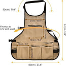 Heavy-Duty Garden Apron with 14 Pockets – Durable WaterProof Gardening Tool Apron for Women Gifts for Mum