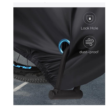 Bike Cover, Waterproof Outdoor Bicycle Cover with Lock Hole for Mountain Road Bikes, for Outdoor Waterproof Windproof Dustproof Bicycle & Bike（190*65*98cm）