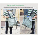 Drop Bottom Fruit Picking Bag, Large Adjustable Canvas Harvest Apron with Pockets for Orchard, Farm, Garden