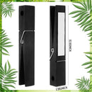 2 Pcs 12 Inch Jumbo Wooden Clothespins Large Clothespin Towel Holder Giant Wooden Clothes Pins Large Clothes Clips with Spring for DIY Craft Winter Farmhouse Bathroom Laundry Room(black)