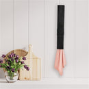 2 Pcs 12 Inch Jumbo Wooden Clothespins Large Clothespin Towel Holder Giant Wooden Clothes Pins Large Clothes Clips with Spring for DIY Craft Winter Farmhouse Bathroom Laundry Room(black)