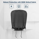Electric Tongue Jack Cover- 900D Oxford Fabric Waterproof Protective- Travel Trailer Accessories for Outside Protection（no Chain Hooks）