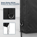 Electric Tongue Jack Cover- 900D Oxford Fabric Waterproof Protective- Travel Trailer Accessories for Outside Protection（no Chain Hooks）