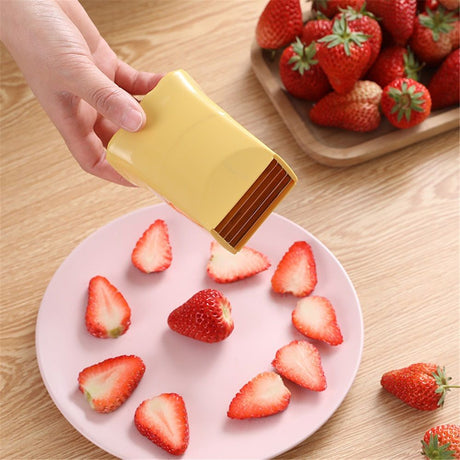3 PCS Cup Slicer, Egg Stainless Steel Strawberry Slicer, Egg Slicers, Strawberry Cutter, Premium Quickly Making Vegetable Salad Cutter, Craft Fruit Kitchen Tool
