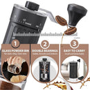 Mini Manual Coffee Grinder with 40 Adjustable Settings, Portable Hand Coffee Bean Mill with 25g Capacity, Conical Burr Coffee Grinder with Crank for Travel, Camping, Office, Espresso, Pour Over, etc