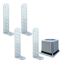 8 Pack Hurricane Condenser Brackets with Screws Hurricane Clips Universal Tie Down Kit Heavy-Duty Galvanized Steel Brackets for Concrete & Masonry Condenser Pad