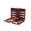 Large Backgammon Sets for Adults - Classic Board Games for 2 Players Adults and Kids - Premium Backgammon Set 15 inch Board and  Backgammon Pieces in Quality PU Leather Case - Gift for Man