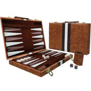 Large Backgammon Sets for Adults - Classic Board Games for 2 Players Adults and Kids - Premium Backgammon Set 15 inch Board and  Backgammon Pieces in Quality PU Leather Case - Gift for Man