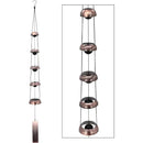 Copper Wind Chimes, Temple Wind Chime,Feng Shui Wind Chimes for Home Yard Outdoor Decoration Bell Wind Chimes Temple Wind Bell Copper Wind Chimes with 5 Bells Feng Shui Wind Chime Memorial