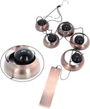 Copper Wind Chimes, Temple Wind Chime,Feng Shui Wind Chimes for Home Yard Outdoor Decoration Bell Wind Chimes Temple Wind Bell Copper Wind Chimes with 5 Bells Feng Shui Wind Chime Memorial