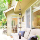 Copper Wind Chimes, Temple Wind Chime,Feng Shui Wind Chimes for Home Yard Outdoor Decoration Bell Wind Chimes Temple Wind Bell Copper Wind Chimes with 5 Bells Feng Shui Wind Chime Memorial